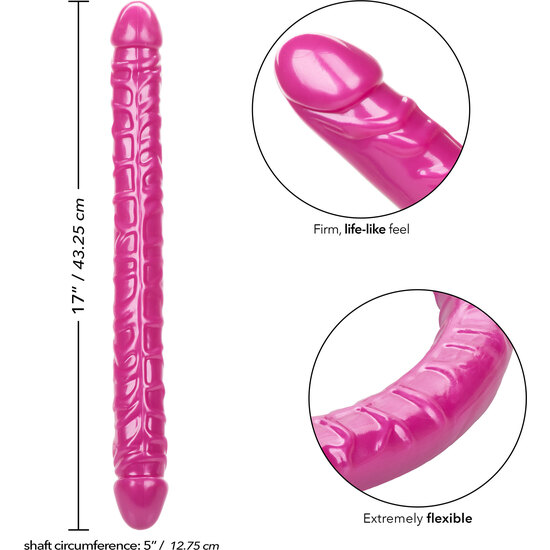 SIZE QUEEN DOUBLE DONG 17 INCH PINK image 5