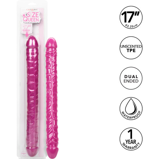 SIZE QUEEN DOUBLE DONG 17 INCH PINK image 6