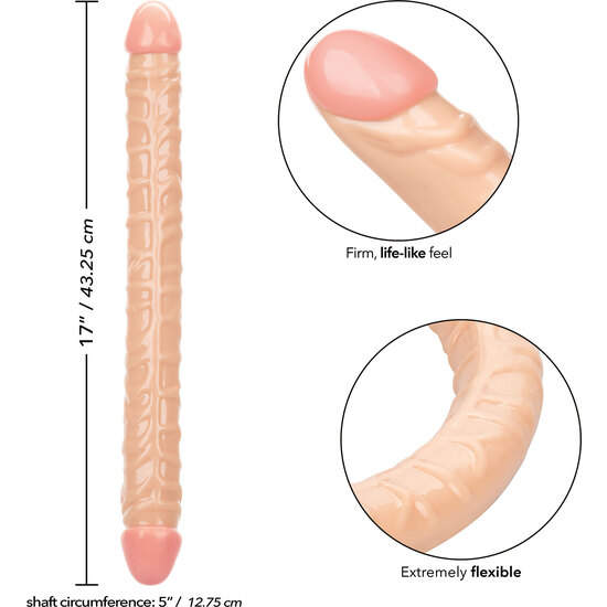SIZE QUEEN DOUBLE DONG 17 INCH SKIN image 5