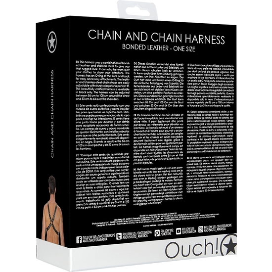 CHAIN AND CHAIN HARNESS - ONE SIZE - BLACK image 2