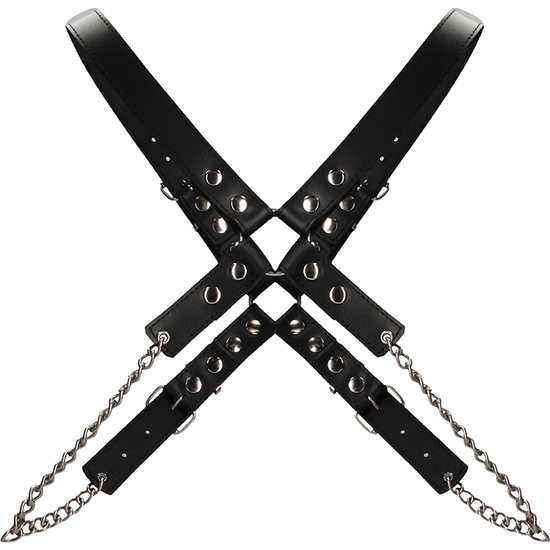 MENS CHAIN HARNESS - ONE SIZE - BLACK image 3