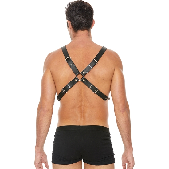 MENS CHAIN HARNESS - ONE SIZE - BLACK image 4