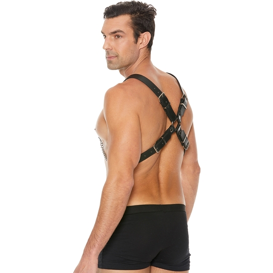 MENS CHAIN HARNESS - ONE SIZE - BLACK image 5
