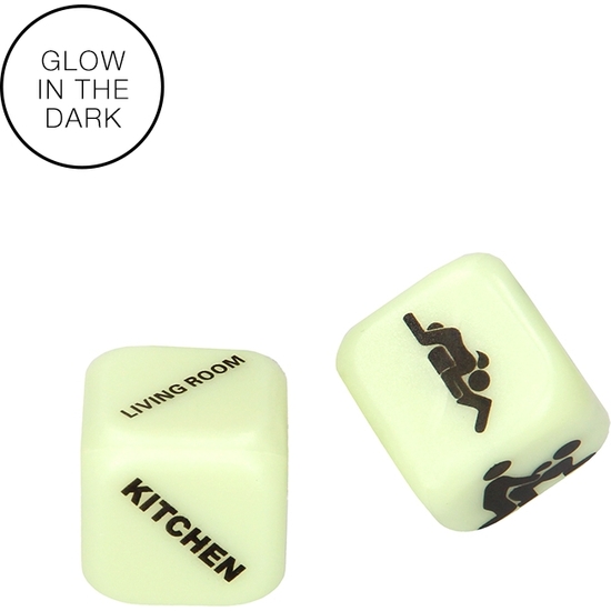 LIGHT UP YOUR SEXY NIGHT DICE - GLOW IN THE DARK image 4