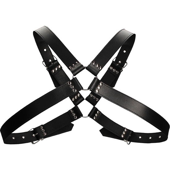 MENS LARGE BUCKLE HARNESS - ONE SIZE - BLACK image 3