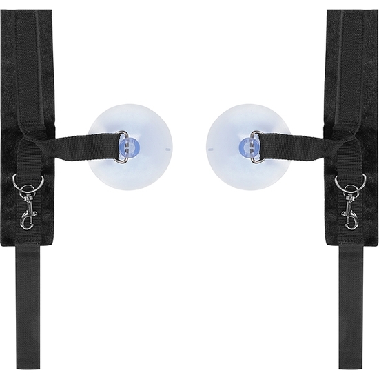 VELVET & VELCRO ADJUSTABLE HANDCUFFS SUCTION CUP image 5