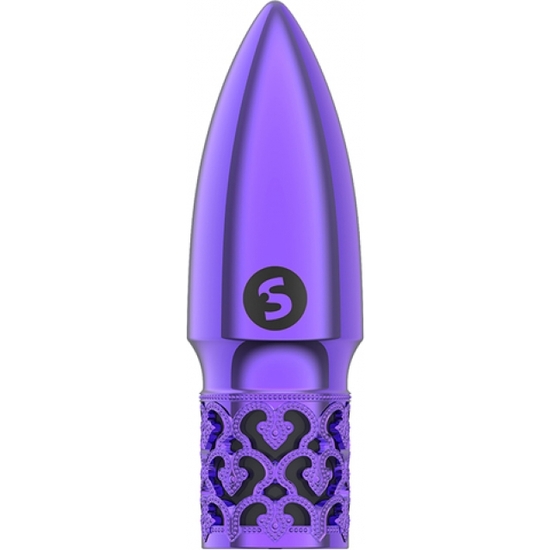 GLITTER - RECHARGEABLE ABS BULLET - PURPLE image 0