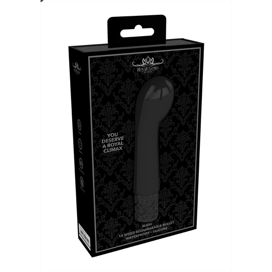 BIJOU - RECHARGEABLE SILICONE BULLET - BLACK image 1