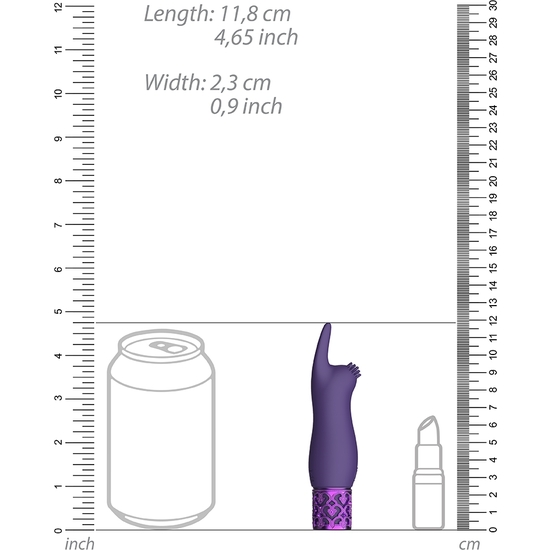 ELEGANCE - RECHARGEABLE SILICONE BULLET - PURPLE image 2