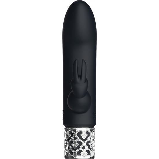 DAZZLING - RECHARGEABLE SILICONE BULLET - BLACK image 3
