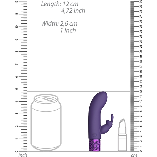 DAZZLING - RECHARGEABLE SILICONE BULLET - PURPLE image 2