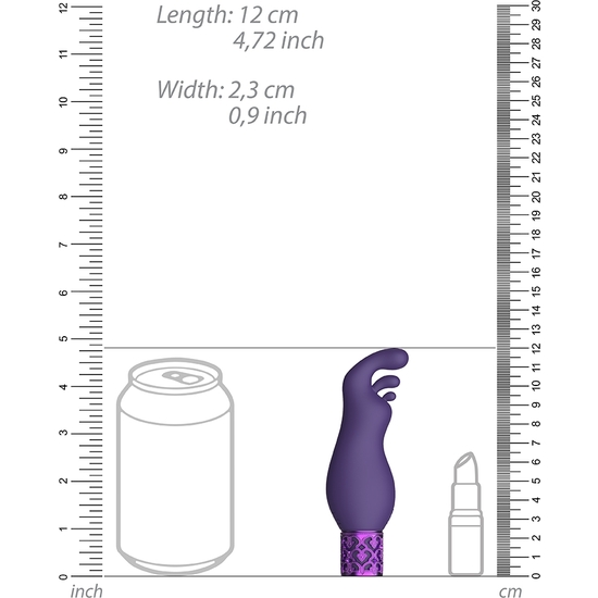 EXQUISITE - RECHARGEABLE SILICONE BULLET - PURPLE image 2