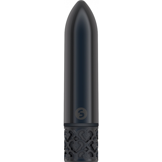 GLAMOUR - RECHARGEABLE ABS BULLET - GUNMETAL image 0