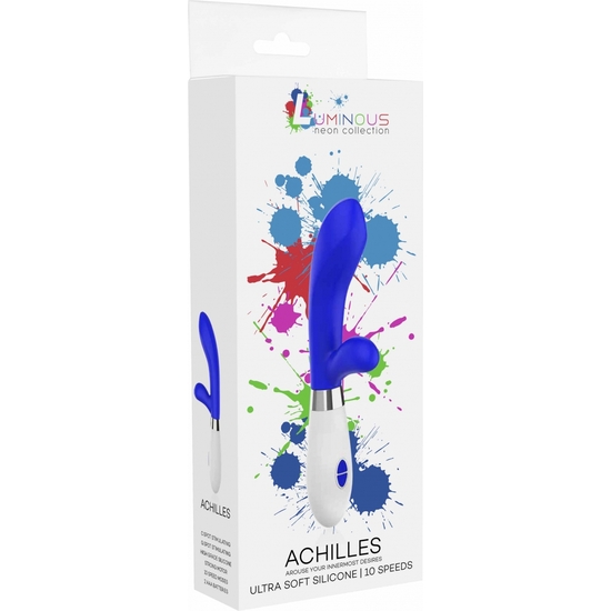 ACHILLES - ULTRA SOFT SILICONE - 10 SPEEDS - ROYAL BLUE image 1