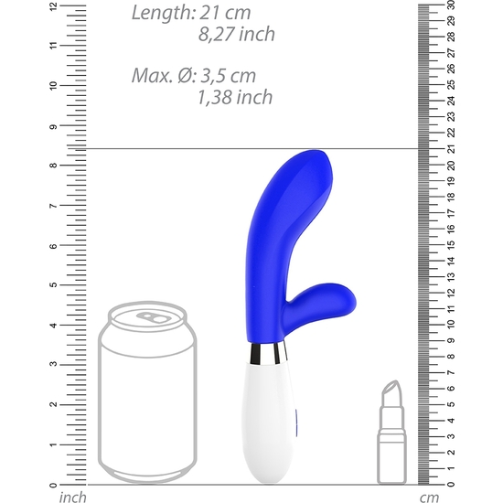 ACHILLES - ULTRA SOFT SILICONE - 10 SPEEDS - ROYAL BLUE image 3