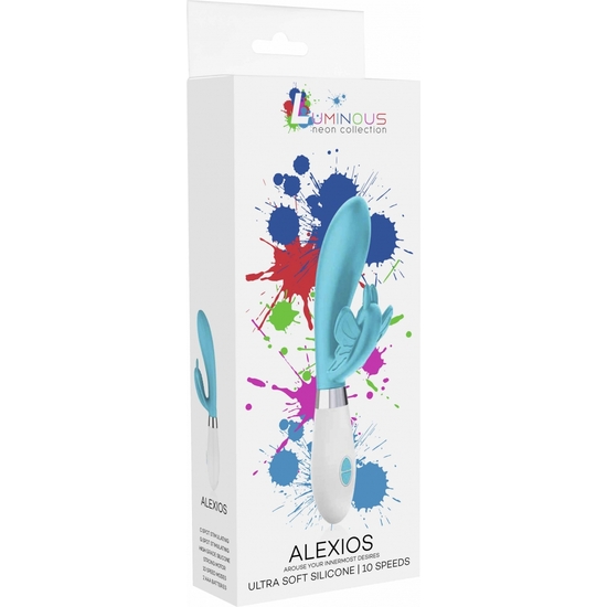 ALEXIOS - ULTRA SOFT SILICONE - 10 SPEEDS - TURQIOSE image 1