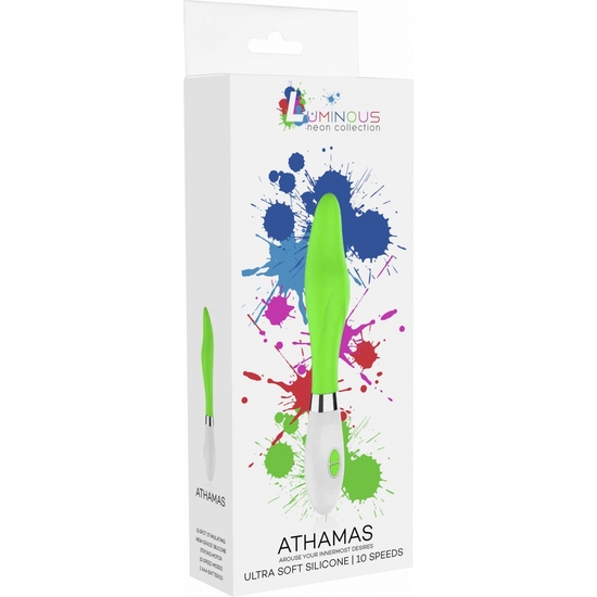 ATHAMAS - ULTRA SOFT SILICONE - 10 SPEEDS - GREEN image 1
