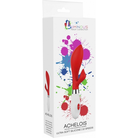 ACHELOIS - ULTRA SOFT SILICONE - 10 SPEEDS - RED image 1