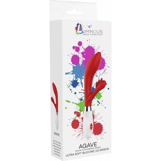 AGAVE - ULTRA SOFT SILICONE - 10 SPEEDS - RED image 1
