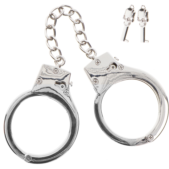 TABOOM SILVER PLATED BDSM HANDCUFFS image 4