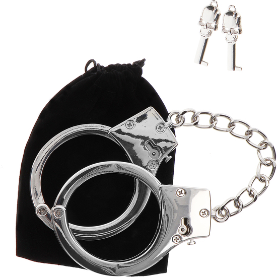TABOOM SILVER PLATED BDSM HANDCUFFS image 6
