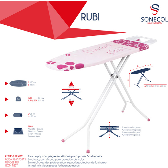 TABLA DE PLANCHAR RUBI image 2