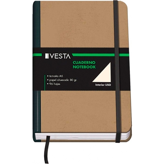 CUADERNO NATURE CON GOMA A6 LISO 96 HOJAS image 0