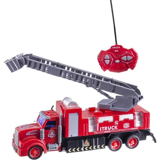 CAMIÓN BOMBEROS RADIO CONTROL 21 CM 7 FUNCIONES 2 MODELOS SURTIDOS image 0