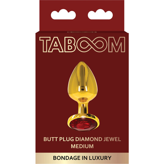 TABOOM BUTT PLUG WITH DIAMOND JEWEL M image 1