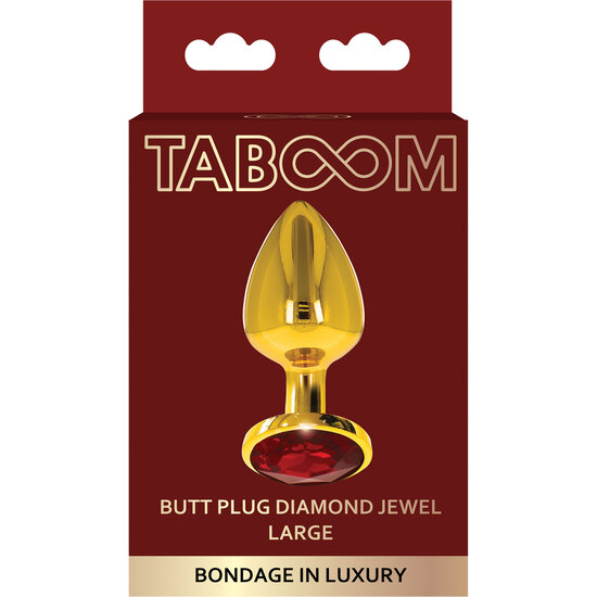 TABOOM BUTT PLUG WITH DIAMOND JEWEL L image 1