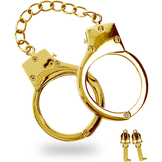 TABOOM GOLD PLATED BDSM HANDCUFFS image 0