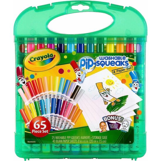 MALETIN ROTULADORES LAVABLES CRAYOLA 65PZS image 1