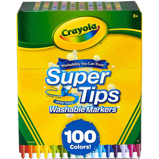 BLISTER 100 ROTULADORES CRAYOLA SUPER TIPS image 0