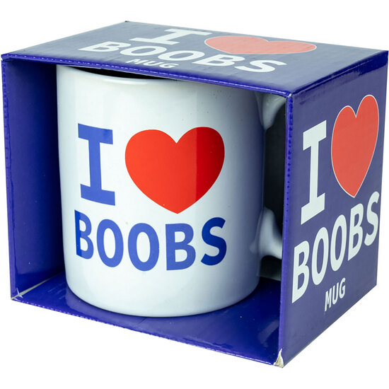 I LOVE BOOBS MUG image 1