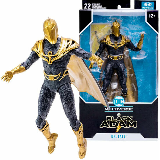 FIGURA DR. FATE BLACK ADAM MULTIVERSE DC COMICS 17CM image 0