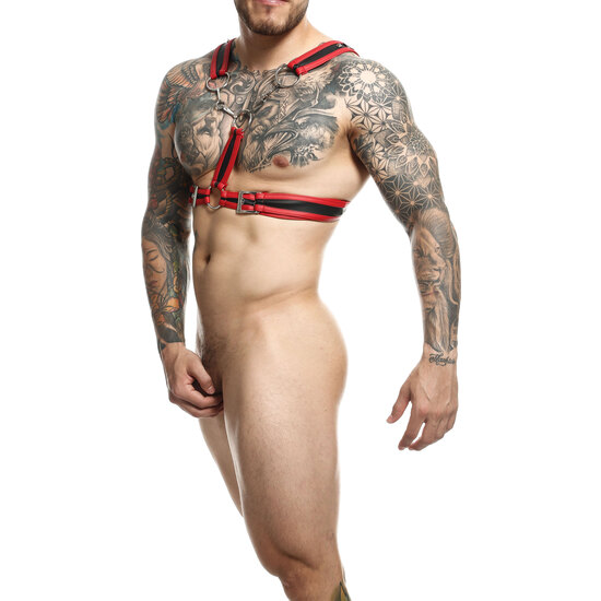 DNGEON CROSS CHAIN HARNESS- RED image 0
