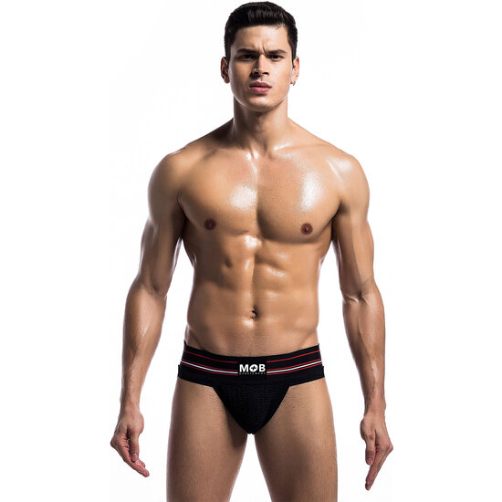 FETISH CLASSIC WIDE JOCKSTRAP - BLACK image 0