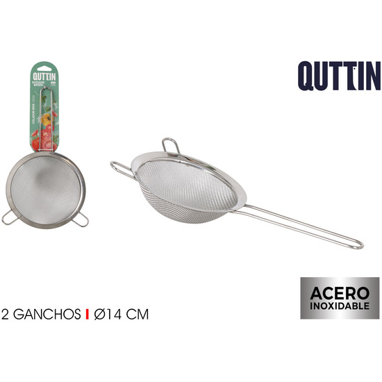 COLADOR ACERO INOX 14CM QUTTIN image 0