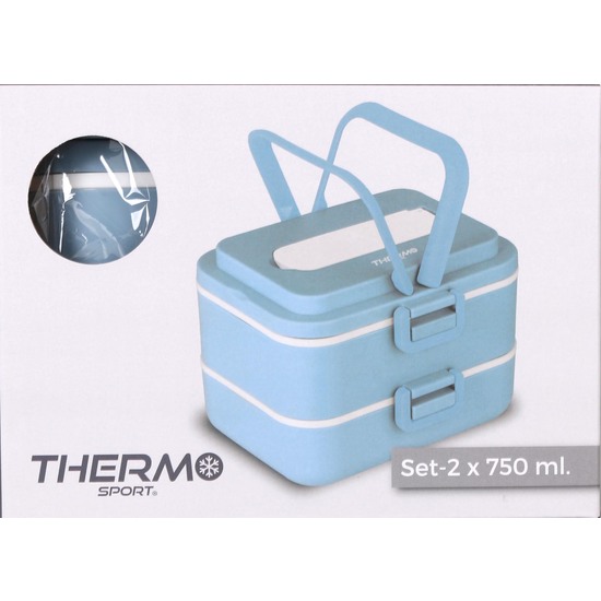 SET 2 FIAMBRERA TERMICA PU 0.75LT THERMOSPORT - COLORES SURTIDOS image 1