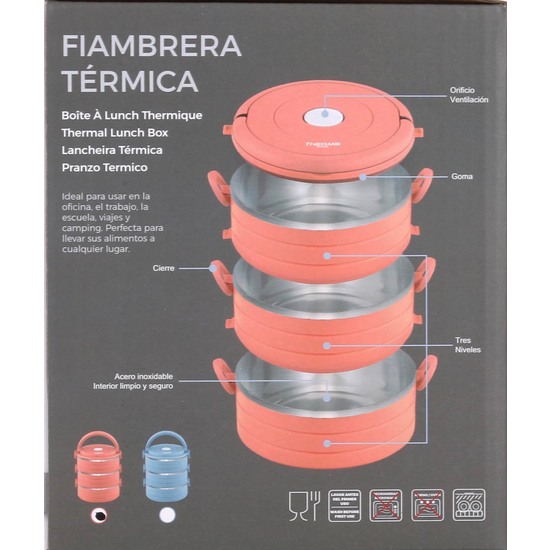 SET 3 FIAMBRERA TERMICA SS 0.6LT THERMOSPORT - COLORES SURTIDOS image 2