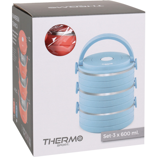 SET 3 FIAMBRERA TERMICA SS 0.6LT THERMOSPORT - COLORES SURTIDOS image 4