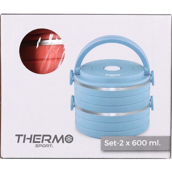 SET 2 FIAMBRERA TERMICA SS 0.6LT THERMOSPORT - COLORES SURTIDOS image 1