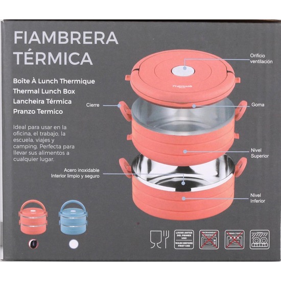 SET 2 FIAMBRERA TERMICA SS 0.6LT THERMOSPORT - COLORES SURTIDOS image 2