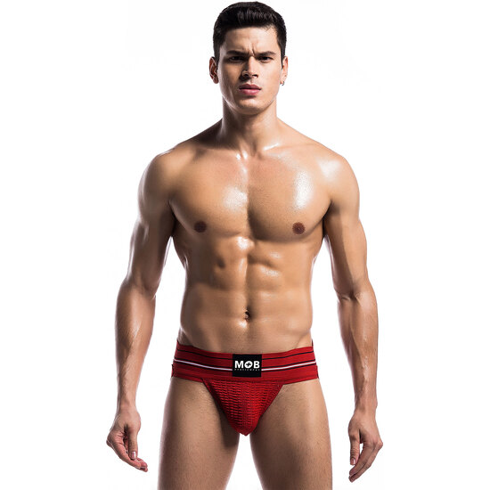 FETISH CLASSIC WIDE JOCKSTRAP - RED image 0