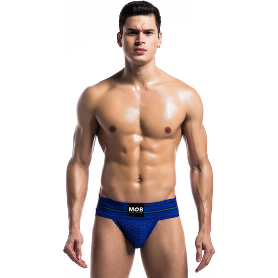 FETISH CLASSIC WIDE JOCKSTRAP - BLUE image 0