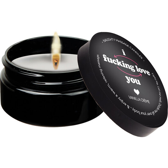 MINI MASSAGE CANDLE 56 GR I F*CKING LOVE YOU image 0