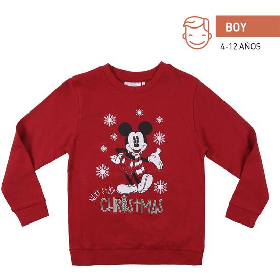 SUDADERA COTTON BRUSHED MICKEY RED image 0