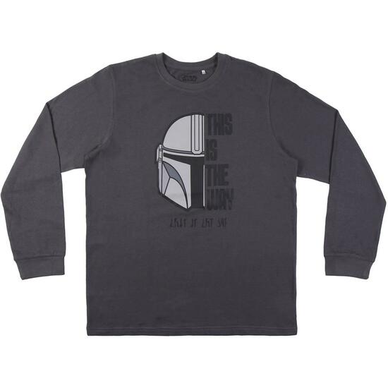 PIJAMA LARGO SINGLE JERSEY THE MANDALORIAN GRAY image 1