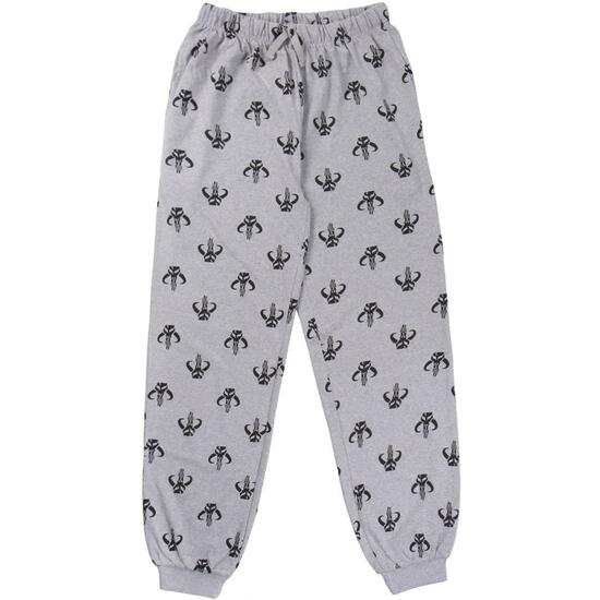PIJAMA LARGO SINGLE JERSEY THE MANDALORIAN GRAY image 3