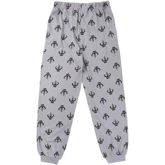 PIJAMA LARGO SINGLE JERSEY THE MANDALORIAN GRAY image 4